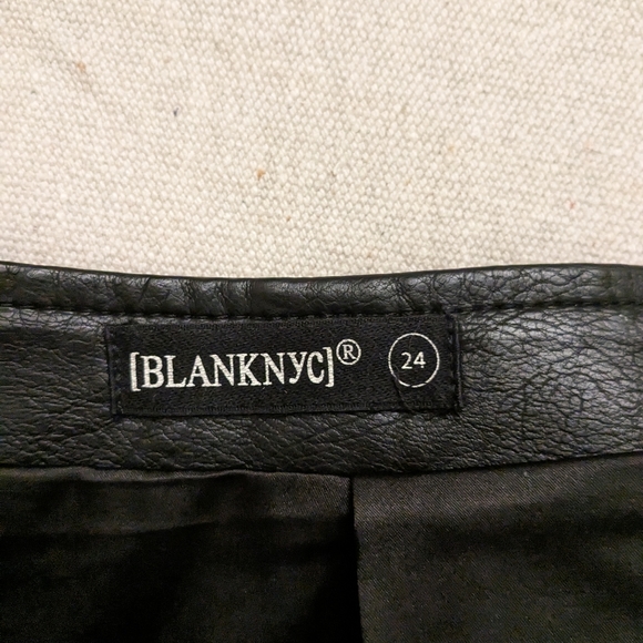 Black NYC/Free People vegan leather mini skirt - Picture 6 of 8